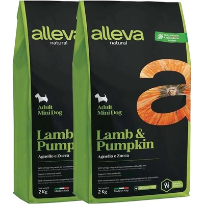 Alleva Natural dog Adult Mini lamb & pumpkin 2 x 12 kg