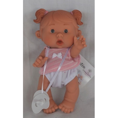 Marina & Pau holčička Vendy v růžovo-bílém tílku Nenotin Nenotin 21 cm