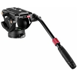 NEEWER Video Tripod Fluid Head with Quick Release Plate Compatible with DJI RS Gimbals, Telescopic Handle & Scaled Base (75mm Dia. ) Max Load 17.6lb, Heavy Duty for DSLR Video Cameras, GM002