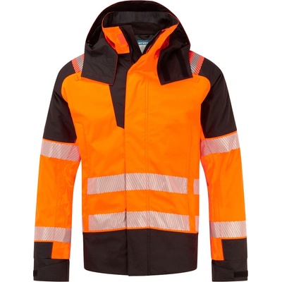 Portwest hi-vis pw3 modaflame fr606 / Светлоотразително огнеупорно водоустойчиво зимно яке - оранжево/черно xxxl (fr606obrxxxl)