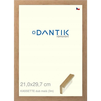 DANTIK rámeček 21x29,7 | KASSETTE dub malá (Sklo Čiré) – Zboží Živě