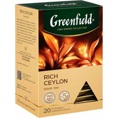 Greenfield Černý čaj Rich Ceylon 20 x 1,8 g