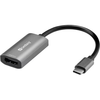 Sandberg Преходник Sandberg SNB-136-36, от HDMI(ж) към USB Type-C(м), 4K@30Hz, сив (SNB-136-36)