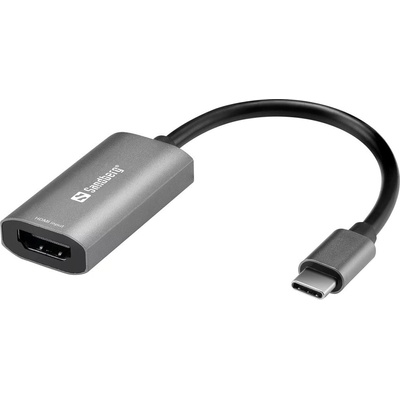 Sandberg Преходник Sandberg SNB-136-36, от HDMI(ж) към USB Type-C(м), 4K@30Hz, сив (SNB-136-36)