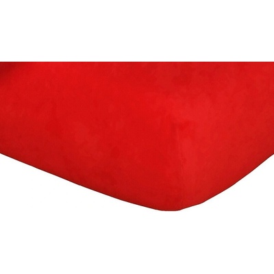 Dadka jersey prostěradlo červené 90x200x18