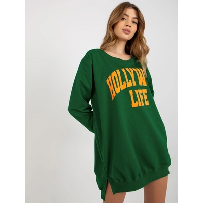 Mikinové šaty Hollywood Life VI-BL-3102.01P zelená/oranžová