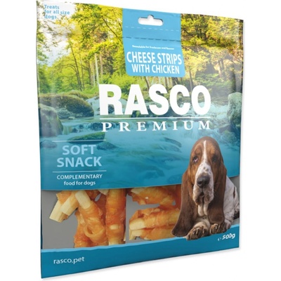 Rasco Premium Prem. poch. prúžky syra obalene kuracím mäsom 500 g