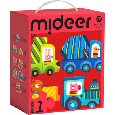 Mideer LEVEL UP! 01 Doprava 8v1 2,3,4,5 a 6 dílků