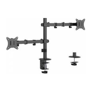 Gembird Desktop Frame for 2 Monitors -Adjustable 17-32inch to 9kg