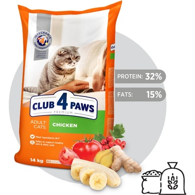 CLUB 4 PAWS Premium kura 14 kg