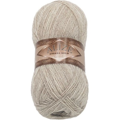 Bellatex Angora Gold Simli 100g, 152 béžová