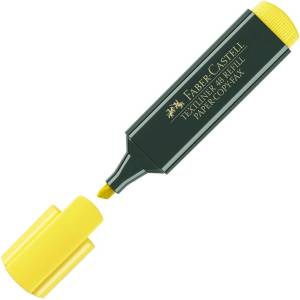 Faber-Castell Текст маркер Faber-Castell, жълт, 1-5мм, мастило на водна основа (1010100100)