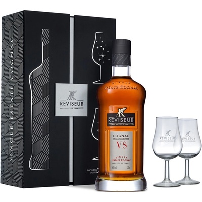 Reviseur VS Single Estate Cognac 40% 0,7 l (dárkové balení 2 sklenice)