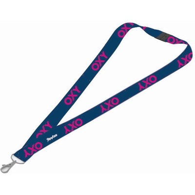 Snúrka na krk Oxybag s karabínkou OXY BLUE LINE Pink