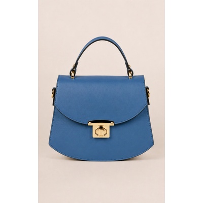 Sueno Bags Ivy kožená kabelka tmavě modrá 24 × 17 × 7 cm