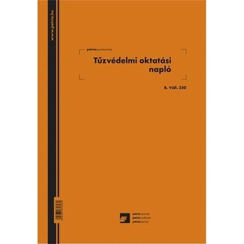 B. vall. 350 a4 Формуляр "Дневник за обучение по пожарна безопасност (b.vall.350)