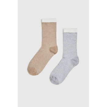 Moodo 2 чифта чорапи в два цвята Moodo Moodo | Siv | ЖЕНИ | UNI