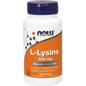 NOW L-Лизин 500 mg 100 табл