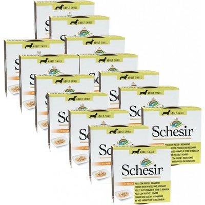 Schesir dog Adult kura zemiaky a rozmarín 14 x 85 g