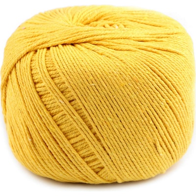 Bavlněná příze macrame Ø2-2,5 mm rozčesávací Varianta: 4 žlutá, Balení: 1 ks 47282/109633/238978