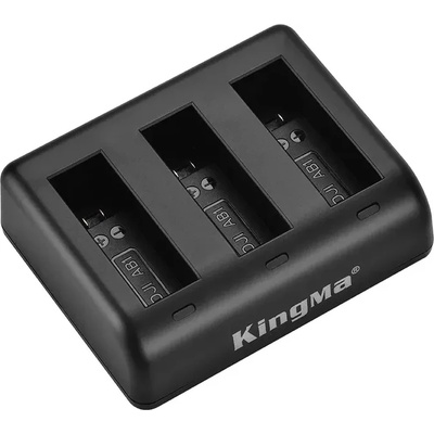 KingMa Тройно зарядно за dji osmo action 3/4