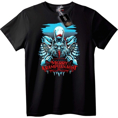 NOONEBRAND Тениска Весела нощ на Краампус - 2XL, White