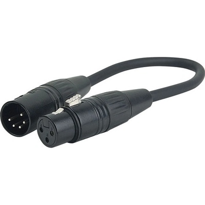DAP 5 PIN XLR samec > 3 PIN XLR samica 25 cm
