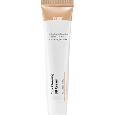 Purito Cica Clearing BB krém s UVA a UVB filtrami 15 Rose Ivory 30 ml