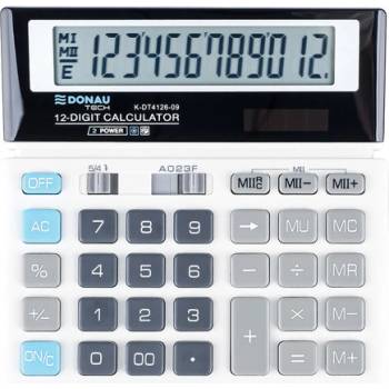 Image 1 of DONAU Настолен калкулатор Donau Tech 4125, 12 разряда, бял (30673-А)