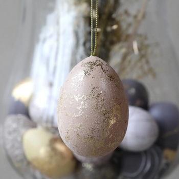Chic Antique Velikonoční vajíčko Golden Pattern, zlatá barva