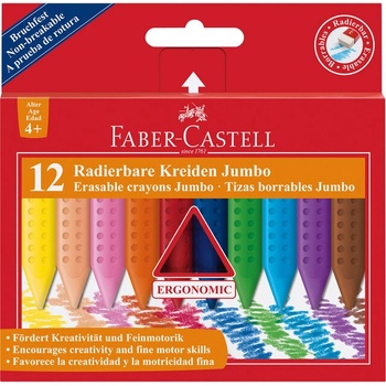 Faber-Castell Пастели Jumbo Grip, 12 цвята