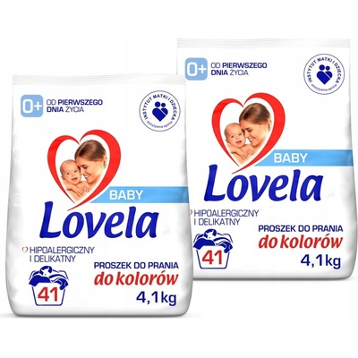 Lovela dětský hypoalergenní prací prášek na barevné prádlo 2 x 4,1 kg