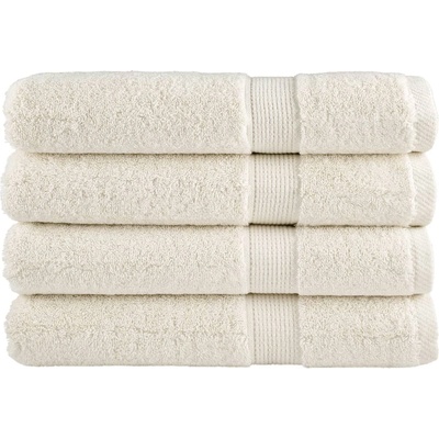 vidaXL Премиум кърпи SOLUND 4 бр кремави 100x200 см 600 gsm (137486)