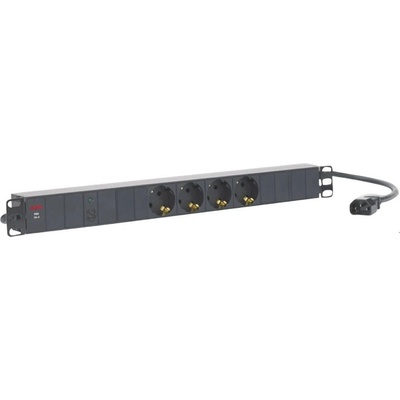 AEG Разклонител AEG PDU 6000 (6000007123), за 19" шкаф, PDU, 4x C13, черен (6000007123)