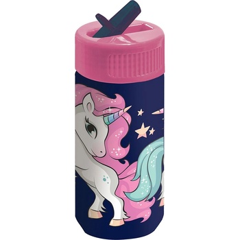 Image 1 of DERFORM - Бутилка със сламка 330 мл UNICORN 14