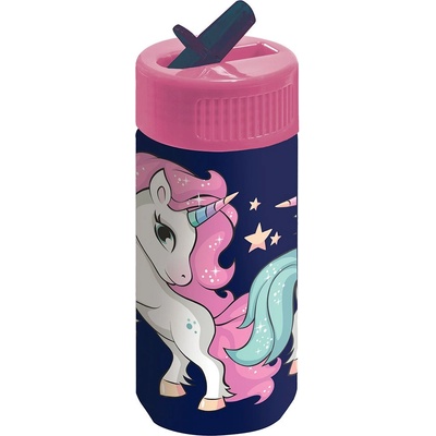 DERFORM - Бутилка със сламка 330 мл UNICORN 14