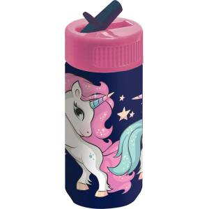 DERFORM - Бутилка със сламка 330 мл UNICORN 14