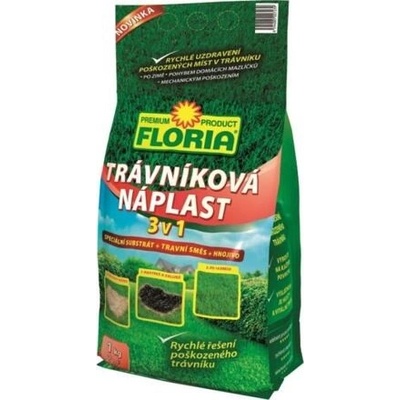 AGRO FLORIA Trávníková náplast 3 v 1 - 1 kg