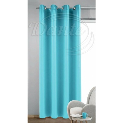 Kroužkovaný závěs Dimout Uni 676 světle modrý - 245 x 140 cm