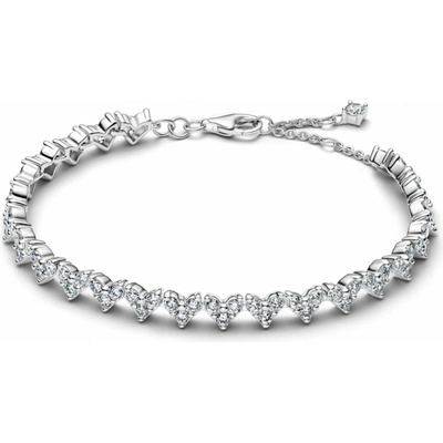 PANDORA náramek Trojité srdce 18 594390C01-18