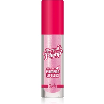 Rude Cosmetics Berry Plump хидратиращ блясък за устни за обем цвят Pink Sugar 4 гр