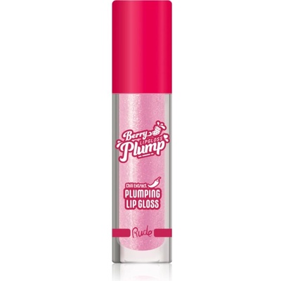 Rude Cosmetics Berry Plump хидратиращ блясък за устни за обем цвят Pink Sugar 4 гр