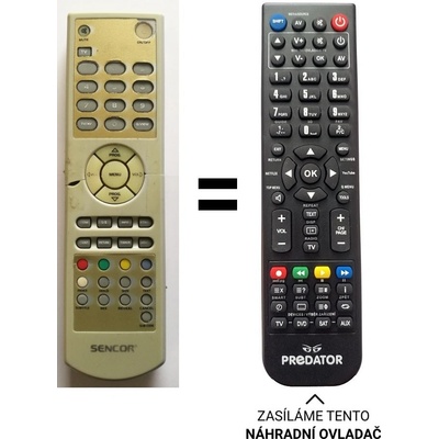 Dálkový ovladač Predátor Sencor STV 21S18FLAT, STV T2108FLAT – Hledejceny.cz