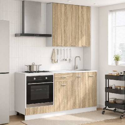 vidaXL Кухненски единица LYON 5 pcs Дъб сонома Инженерна дървесина (3438229)