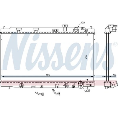 Chladič motoru NISSENS 640941