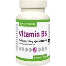 Nutri House Vitamin B6 Pyridoxin 10mg 500 tabliet