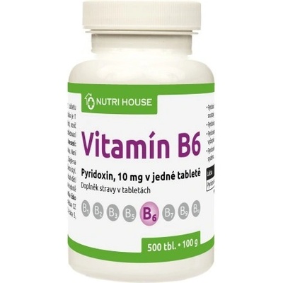 Nutri House Vitamin B6 Pyridoxin 10mg 500 tabliet