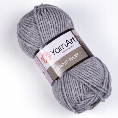 Priadza YarnArt Merino Bulky 100m 100g farba 282 sivá