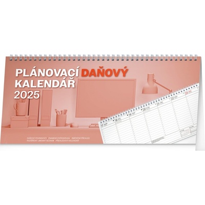 NOTIQUE Stolní Plánovací daňový 33 x 14,5 cm 2025 – Zbozi.Blesk.cz