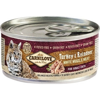 Carnilove Turkey & Reindeer for Cats 100 g